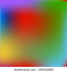 Bright blurred graphics from various combinations of colors and shades. Vector illustration flat. 