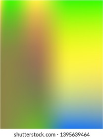 Bright blurred graphics from various combinations of colors and shades. Vector illustration flat. Creative splash and spreading spot. Yellow color spots that form a bright blurred graphics.