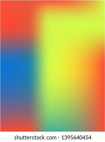Bright blurred graphics from various combinations of colors and shades. Vector illustration layout. Graceful splash and spreading spot. Yellow color spots that form a bright blurred graphics.