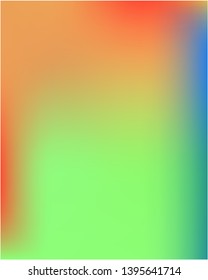 Bright blurred graphics from various combinations of colors and shades. Unreal splash and spreading spot. Vector illustration cover. Red color spots that form a bright blurred graphics.