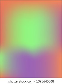 Bright blurred graphics from various combinations of colors and shades. Vector illustration flat. Juicy splash and spreading spot. Pink color spots that form a bright blurred graphics.