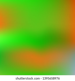 Bright blurred graphics from various combinations of colors and shades. Creative splash and spreading spot. Vector illustration space. Green color spots that form a bright blurred graphics.