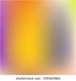 Bright blurred graphics from various combinations of colors and shades. Nice splash and spreading spot. Vector illustration shape. Orange color spots that form a bright blurred graphics.