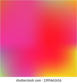 Bright blurred graphics from various combinations of colors and shades. Trendy splash and spreading spot. Vector illustration flat. Pink color spots that form a bright blurred graphics.