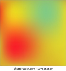 Bright blurred graphics from various combinations of colors and shades. Vector illustration invite. Unreal splash and spreading spot. Orange color spots that form a bright blurred graphics.