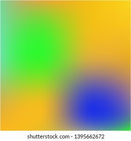 Bright blurred graphics from various combinations of colors and shades. Juicy splash and spreading spot. Vector illustration flat. Orange color spots that form a bright blurred graphics.