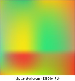 Bright blurred graphics from various combinations of colors and shades. Strange splash and spreading spot. Vector illustration show. Green color spots that form a bright blurred graphics.