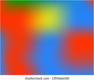 Bright blurred graphics from various combinations of colors and shades. Amazing splash and spreading spot. Vector illustration concept. Blue color spots that form a bright blurred graphics.