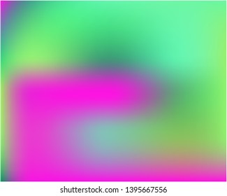 Bright blurred graphics from various combinations of colors and shades. Magic splash and spreading spot. Vector illustration space. Green color spots that form a bright blurred graphics.