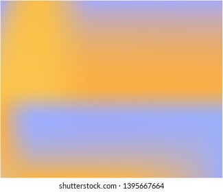 Bright blurred graphics from various combinations of colors and shades. Unreal splash and spreading spot. Vector illustration space. Orange color spots that form a bright blurred graphics.