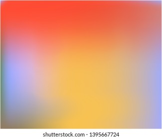Bright blurred graphics from various combinations of colors and shades. Vector illustration layout. Juicy splash and spreading spot. Orange color spots that form a bright blurred graphics.