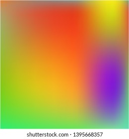 Bright blurred graphics from various combinations of colors and shades. Vector illustration concept. Juicy splash and spreading spot. Orange color spots that form a bright blurred graphics.