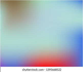 Bright blurred graphics from various combinations of colors and shades. Strange splash and spreading spot. Vector illustration flyer. Blue color spots that form a bright blurred graphics.