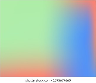 Bright blurred graphics from various combinations of colors and shades. Vector illustration show. Pretty splash and spreading spot. Green color spots that form a bright blurred graphics.