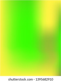 Bright blurred graphics from various combinations of colors and shades. Vector illustration flyer. Yellow color spots that form a bright blurred graphics.