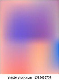 Bright blurred graphics from various combinations of gradient mesh colors and shades. Unreal splash and spreading spot. Vector illustration cover. Blue color spots that form a bright blurred graphics.