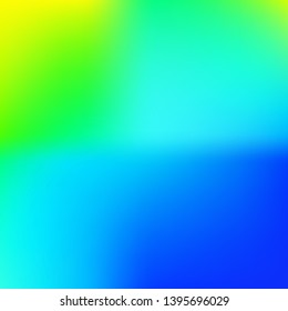 Bright blurred graphics from various combinations of colors and shades. Vector illustration space. Trendy splash and spreading spot. Blue color spots that form a bright blurred graphics.