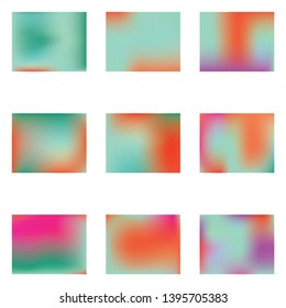 Bright blurred graphics from various combinations of colors and shades. Vector illustration concept. Graceful splash and spreading spot. Green color spots that form a bright blurred graphics.