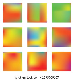 Bright blurred graphics from various combinations of colors and shades. Great splash and spreading spot. Vector illustration space. Red color spots that form a bright blurred graphics.