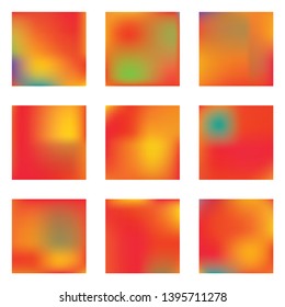 Bright blurred graphics from various combinations of colors and shades. Graceful splash and spreading spot. Vector illustration space. Red color spots that form a bright blurred graphics.