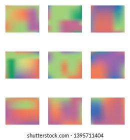 Bright blurred graphics from various combinations of colors and shades. Vector illustration invite. Magic splash and spreading spot. Violet color spots that form a bright blurred graphics.