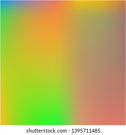 Bright blurred graphics from various combinations of colors and shades. Vector illustration show. Unreal splash and spreading spot. Green color spots that form a bright blurred graphics.