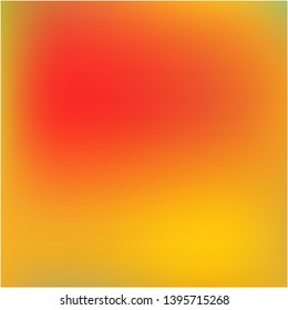 Bright blurred graphics from various combinations of colors and shades. Vector illustration space. Graceful splash and spreading spot. Orange color spots that form a bright blurred graphics.