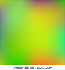 Bright blurred graphics from various combinations of colors and shades. Vector illustration layout. Unreal splash and spreading spot. Green color spots that form a bright blurred graphics.