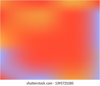Bright blurred graphics from various combinations of colors and shades. Creative splash and spreading spot. Vector illustration show. Orange color spots that form a bright blurred graphics.
