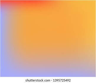 Bright blurred graphics from various combinations of colors and shades. Random splash and spreading spot. Vector illustration presentation. Orange color spots that form a bright blurred graphics.