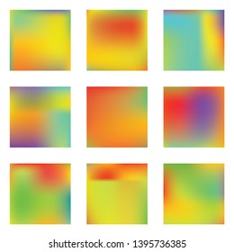 Bright blurred graphics from various combinations of colors and shades. Vector illustration invite. Graceful splash and spreading spot. Yellow color spots that form a bright blurred graphics.