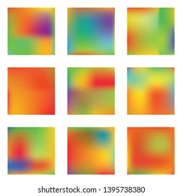 Bright blurred graphics from various combinations of colors and shades. Vector illustration shape. Creative splash and spreading spot. Red color spots that form a bright blurred graphics.