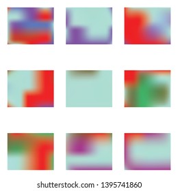 Bright blurred graphics from various combinations of colors and shades. Interesting splash and spreading spot. Vector illustration space. Violet color spots that form a bright blurred graphics.