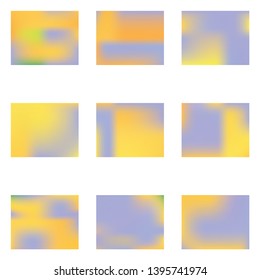 Bright blurred graphics from various combinations of colors and shades. Vector illustration flat. Graceful splash and spreading spot. Orange color spots that form a bright blurred graphics.