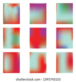 Bright blurred graphics from various combinations of colors and shades. Unreal splash and spreading spot. Vector illustration invite. Red color spots that form a bright blurred graphics.