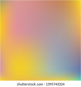 Bright blurred graphics from various combinations of colors and shades. Amazing splash and spreading spot. Vector illustration cover. Yellow color spots that form a bright blurred graphics.