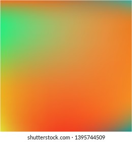 Bright blurred graphics from various combinations of colors and shades. Vector illustration show. Nice splash and spreading spot. Orange color spots that form a bright blurred graphics.