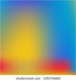 Bright blurred graphics from various combinations of colors and shades. Trendy splash and spreading spot. Vector illustration flat. Blue color spots that form a bright blurred graphics.
