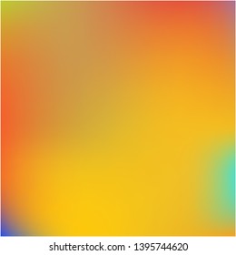 Bright blurred graphics from various combinations of colors and shades. Vector illustration concept. Pretty splash and spreading spot. Orange color spots that form a bright blurred graphics.