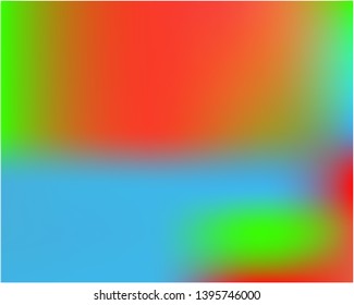 Bright blurred graphics from various combinations of colors and shades. Vector illustration concept. Strange splash and spreading spot. Red color spots that form a bright blurred graphics.
