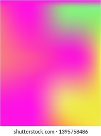 Bright blurred graphics from various combinations of colors and shades. Vector illustration presentation. Interesting splash and spreading spot. Pink color spots that form a bright blurred graphics.