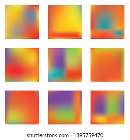 Bright blurred graphics from various combinations of colors and shades. Interesting splash and spreading spot. Vector illustration concept. Red color spots that form a bright blurred graphics.
