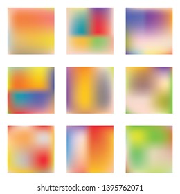 Bright blurred graphics from various combinations of colors and shades. Vector illustration presentation. Strange splash and spreading spot. Pink color spots that form a bright blurred graphics.