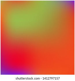 Bright blurred graphics from various combinations of colors and shades. Vector illustration shape. Graceful splash and spreading spot. Red color spots that form a bright blurred graphics.