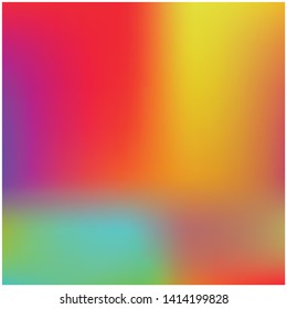Bright blurred graphics from various combinations of colors and shades. Vector illustration flat. Unreal splash and spreading spot. Red color spots that form a bright blurred graphics.