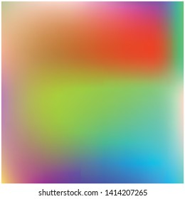 Bright blurred graphics from various combinations of colors and shades. Vector illustration flat. Strange splash and spreading spot. Red color spots that form a bright blurred graphics.
