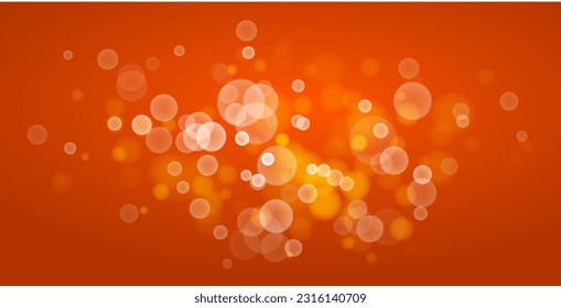 Bright blurred lights vector transparent effect illustration, abstract bokeh background with depth of field effect.