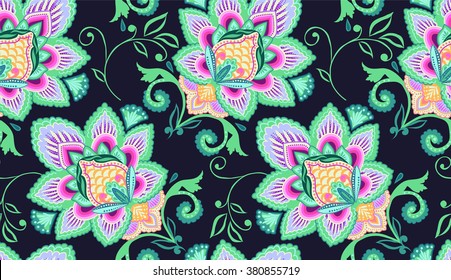 bright boho print ~ seamless background