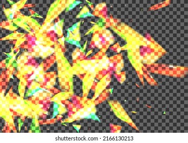 Vector transparente de fondo de boquilla brillante. Papel de fondo Starburst de elemento. Plantilla de reflejo. Tecnología Naranja. Ilustración Twinkle Lens.