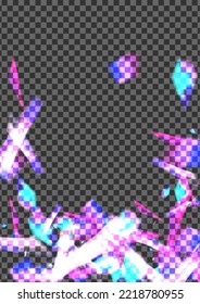 Bright Bokeh Background Transparent Vector. Flare Clean Template. Glow Reflex Illustration. Blur Warm. Glare Glimmer Card.
